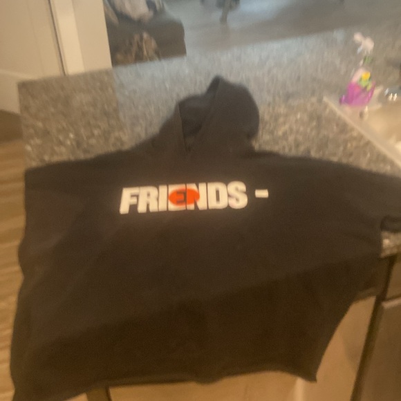 Black white and orange vlone hoddie - Picture 6 of 7